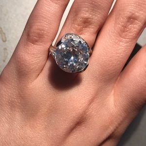 Rhinestone cocktail ring size 8/9